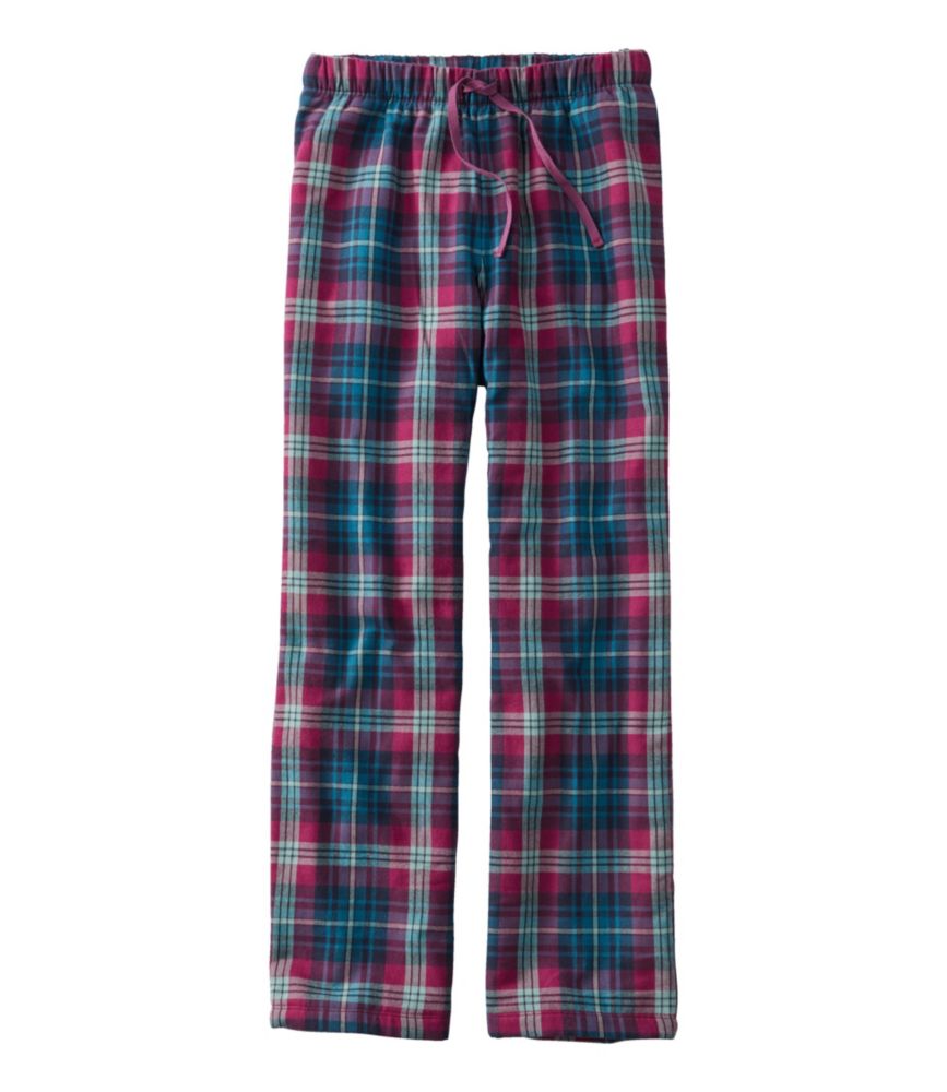 L.L.Bean Flannel Sleep Pants, Plaid Fleece-Lined - leoleo123123