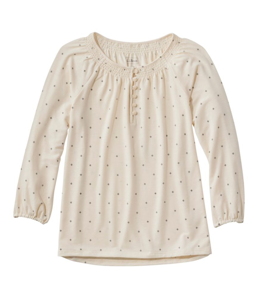 Women's Camden Hills Tee, Three-Quarter-Sleeve Print - leoleo123123
