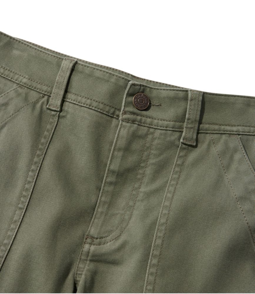 Women's Comfort Stretch Pants, Mid-Rise Straight-Leg Cargo - leoleo123123