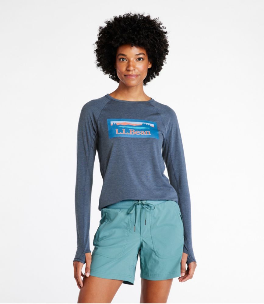 Women's Everyday SunSmart® Tee, Crewneck Long-Sleeve Graphic - leoleo123123