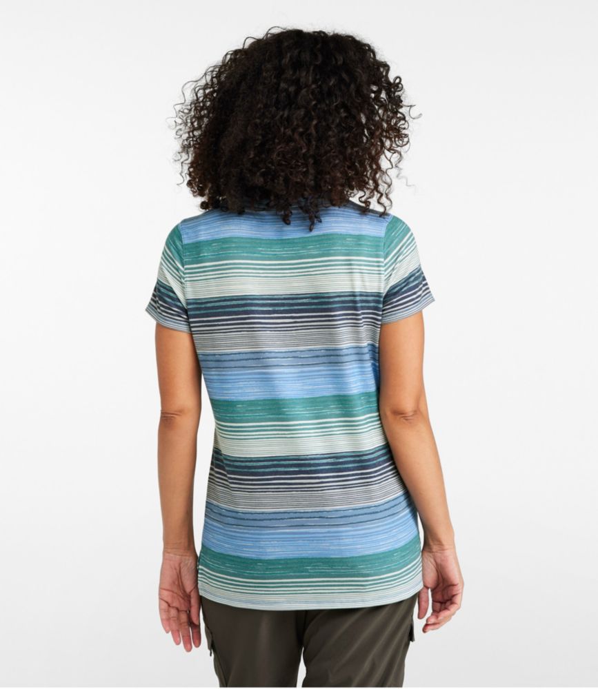 Women's Everyday SunSmart® Tee, Short-Sleeve Stripe - leoleo123123