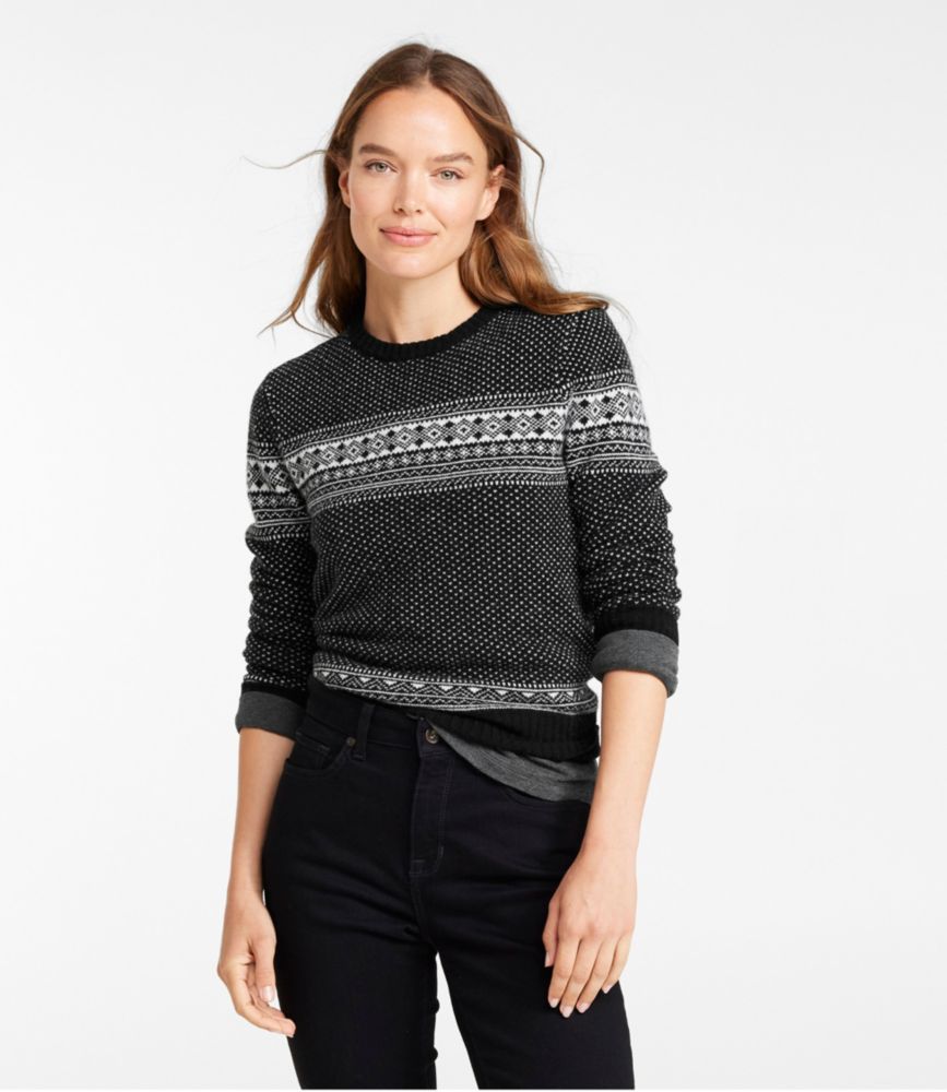 Women's Signature Camp Merino Wool Sweater, Pullover Novelty - leoleo123123