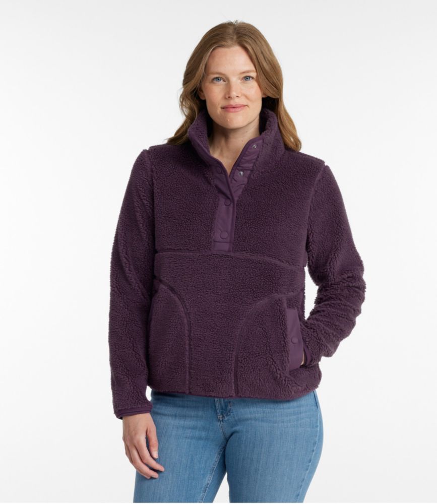 Women's Bean's Sherpa Fleece Pullover - leoleo123123