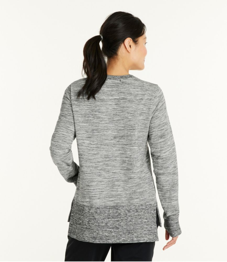 Women's L.L.Bean Cozy Sweatshirt, Split-Hem Marled - leoleo123123