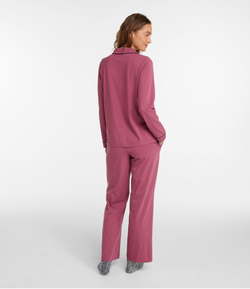 Women's Super-Soft Shrink-Free Pajama Set, Button-Front - leoleo123123
