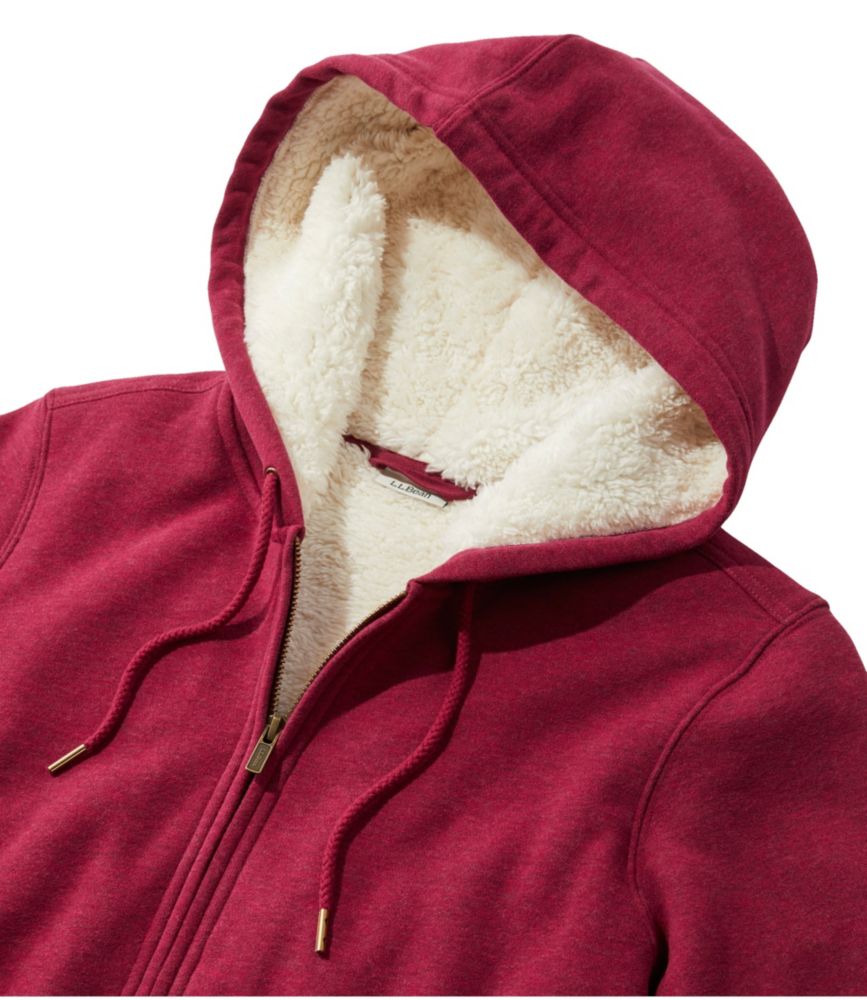 Women's L.L.Bean 1912 Sweatshirt, Sherpa-Lined Hoodie - leoleo123123