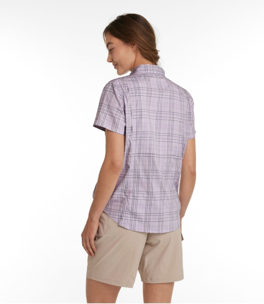 Women's Tropicwear Shirt, Plaid Short-Sleeve - leoleo123123