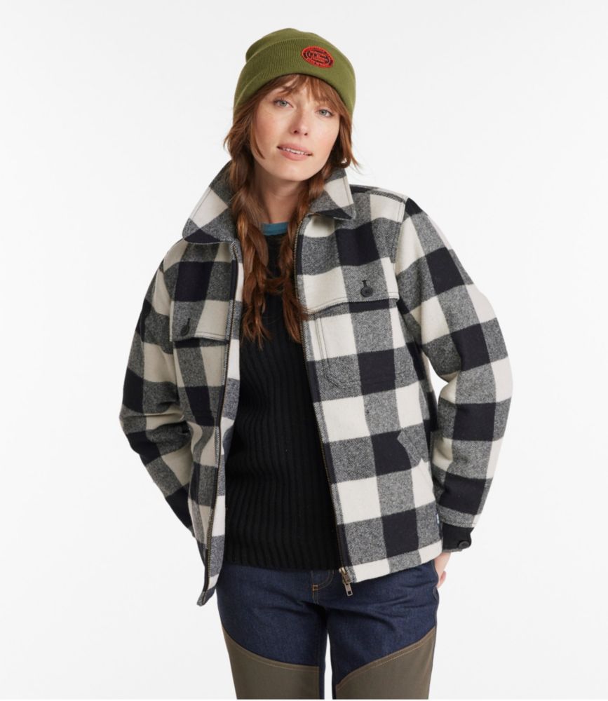 Women's Maine Guide Zip Front Jac-Shirt with Primaloft, Plaid - leoleo123123