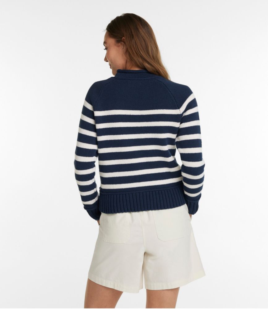 Women's Signature Original Cotton Sweater, Rollneck Novelty - leoleo123123