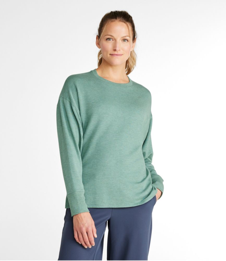 Women's SoftFlex Crewneck Dolman Sleeve Pullover - leoleo123123