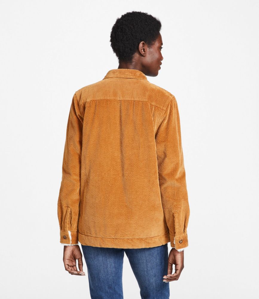 Women's Comfort Corduroy Relaxed Shirt, Lined - leoleo123123