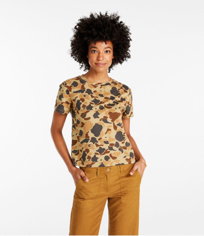 Women's Signature Rangeley Cotton Tee, Boxy - leoleo123123