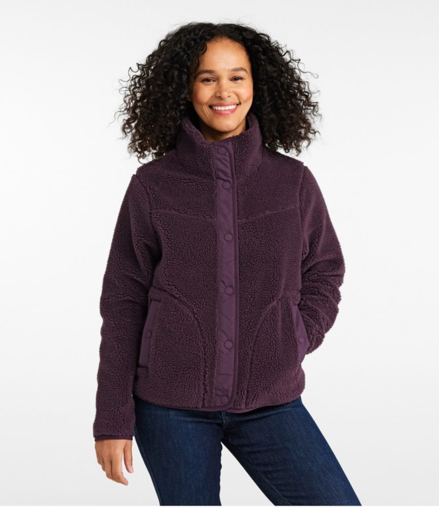 Women's Bean's Sherpa Fleece Jacket - leoleo123123