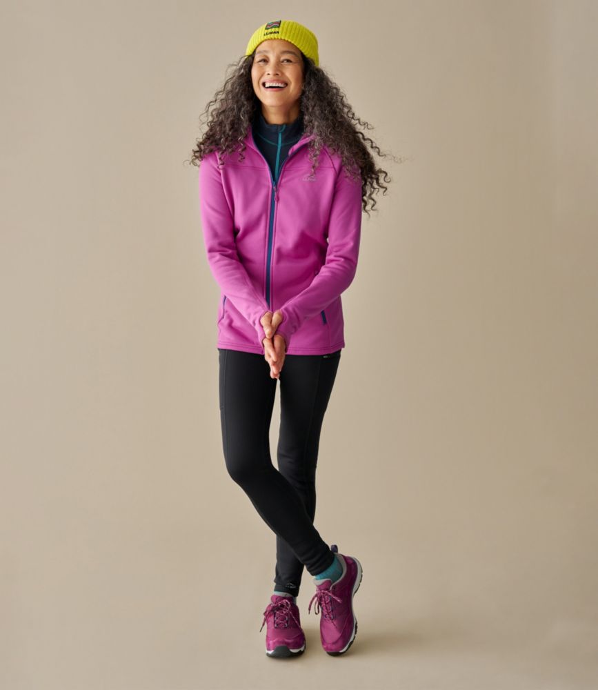 Women's PrimaLoft ThermaStretch Fleece Pocket Tights, Mid-Rise - leoleo123123