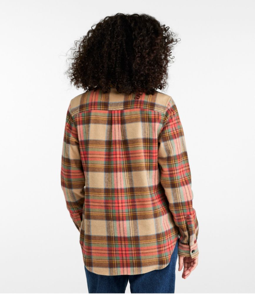 Women's Scotch Plaid Flannel Shirt, Quarter-Zip - leoleo123123