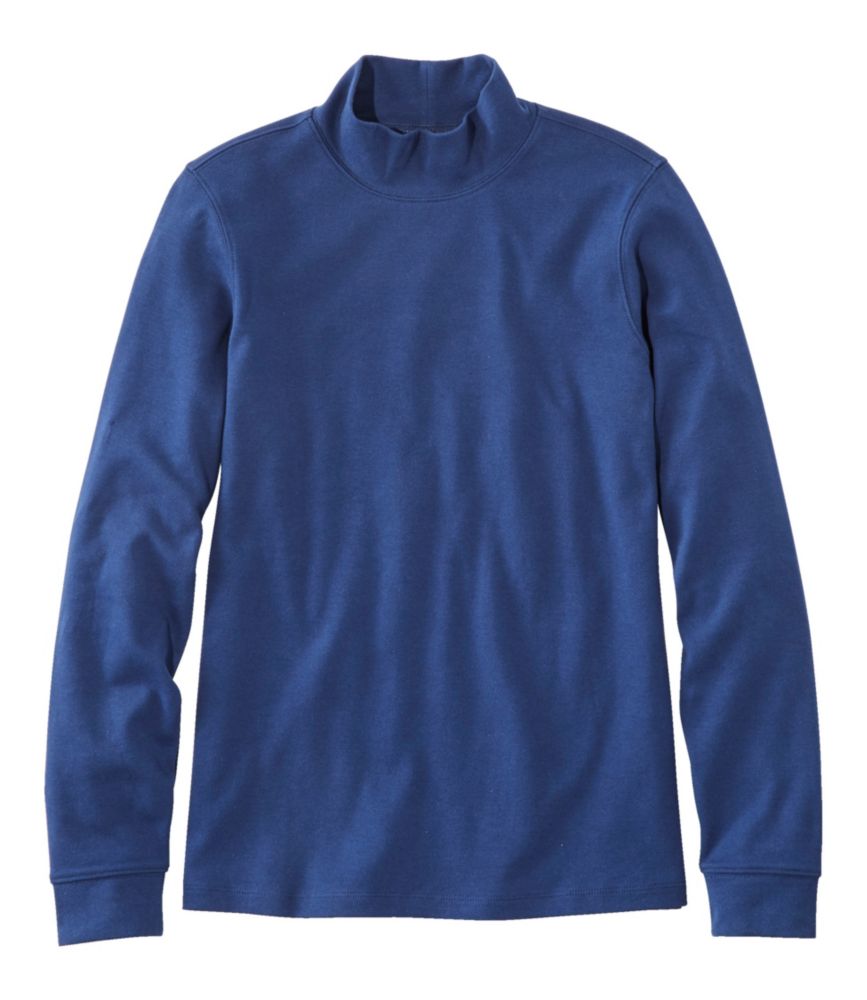 Women's L.L.Bean Interlock Mock-Turtleneck, Long-Sleeve - leoleo123123