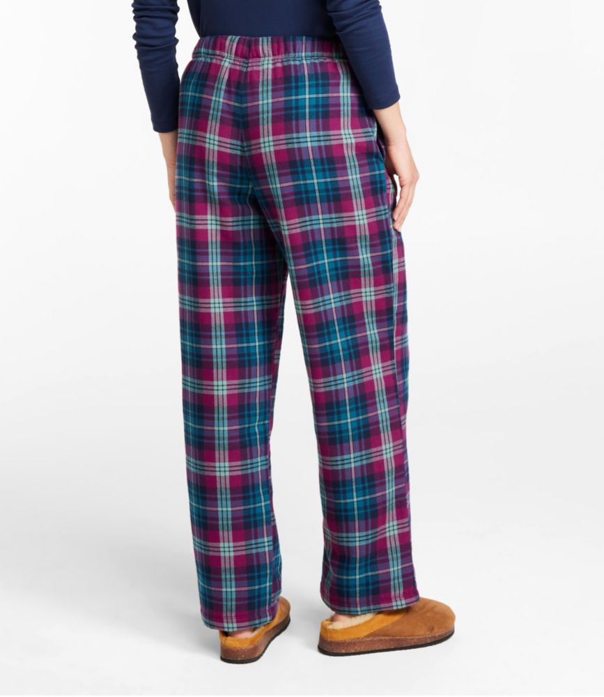 L.L.Bean Flannel Sleep Pants, Plaid Fleece-Lined - leoleo123123