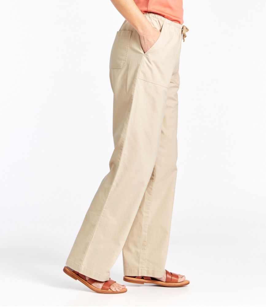 Women's Sunwashed Canvas Pants, High-Rise Straight-Leg - leoleo123123