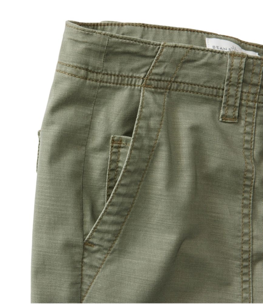 Women's Signature Cotton/TENCEL Utility Pants, Mid-Rise Wide-Leg Ankle-Length - leoleo123123