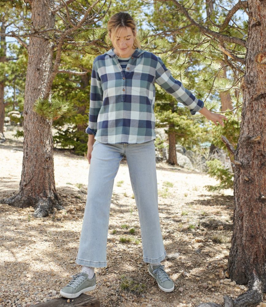Women's Soft-Brushed Flannel Hoodie - leoleo123123