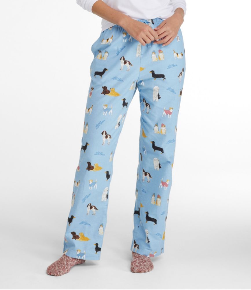 Women's L.L.Bean Flannel Sleep Pants, Print - leoleo123123