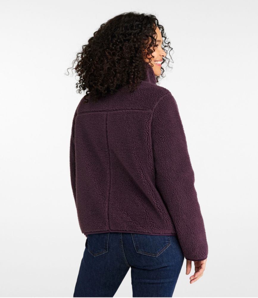 Women's Bean's Sherpa Fleece Jacket - leoleo123123