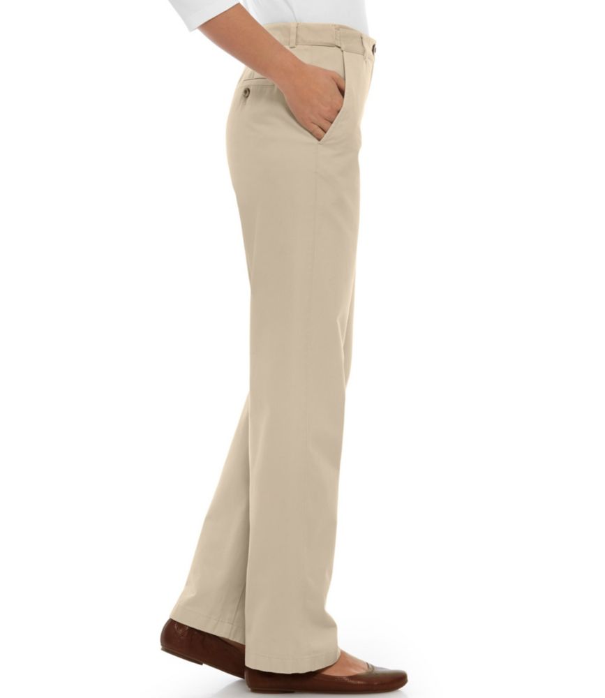 Women's Wrinkle-Free Bayside Pants, High-Rise Hidden Comfort Waist Straight-Leg - leoleo123123