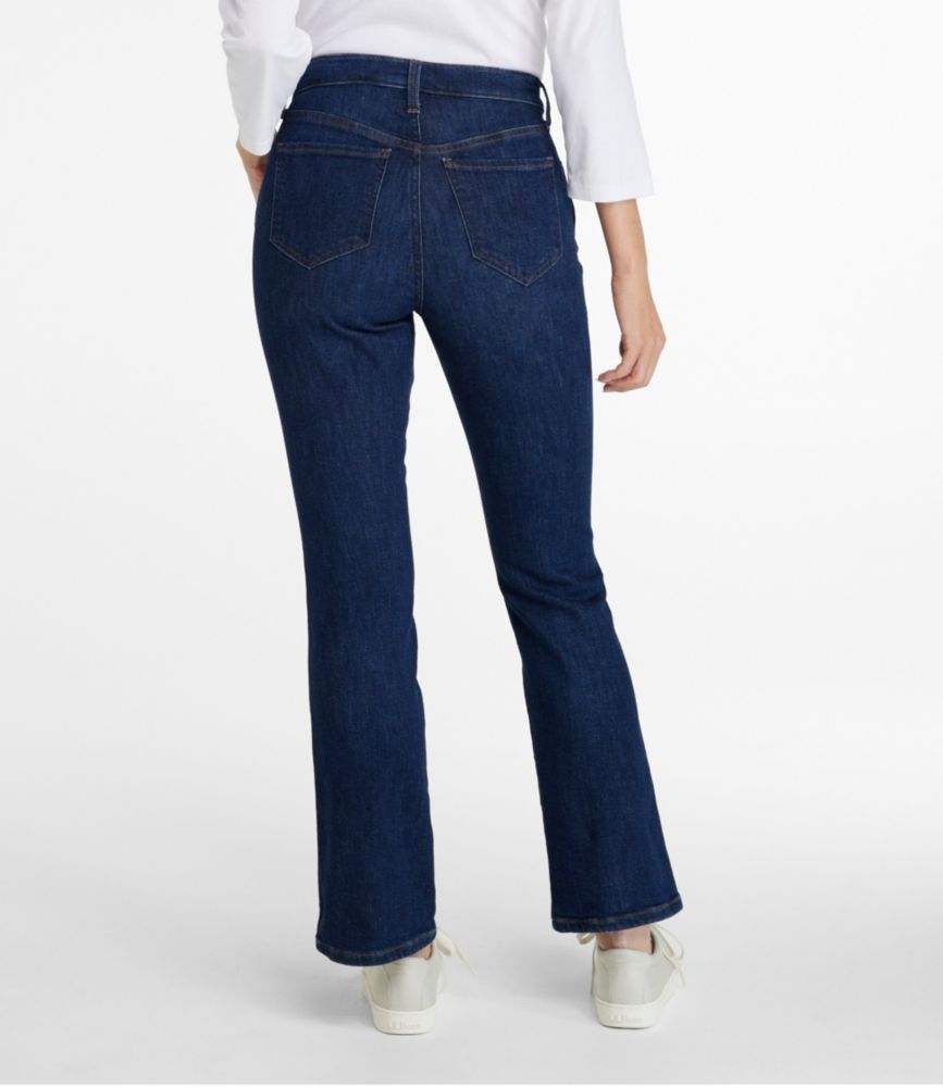 Women's L.L.Bean Everyday Stretch Jeans, High-Rise Mini Bootcut Ankle - leoleo123123