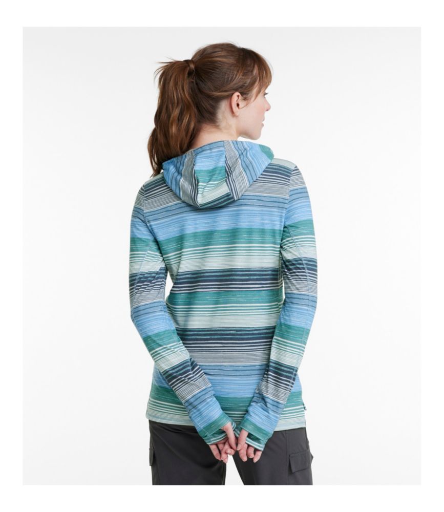 Women's Everyday SunSmart® Hooded Pullover, Long-Sleeve Stripe - leoleo123123
