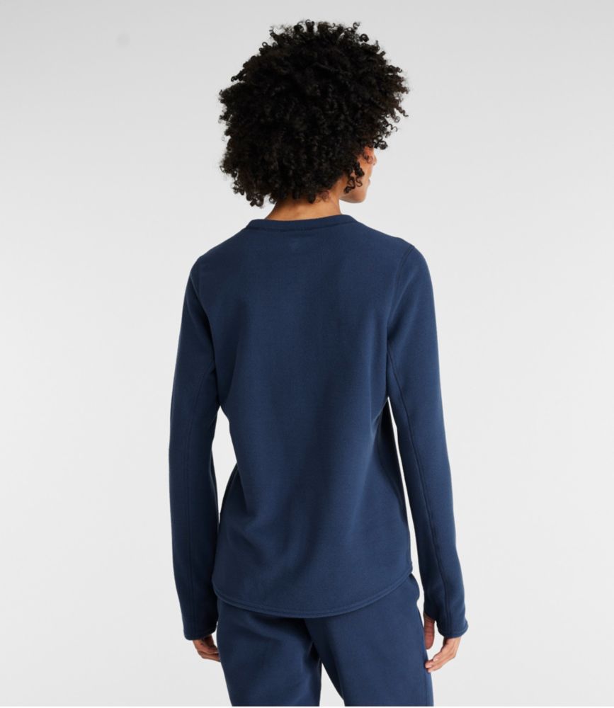 Women's L.L.Bean Fleece Base Layer Crew, Long-Sleeve - leoleo123123