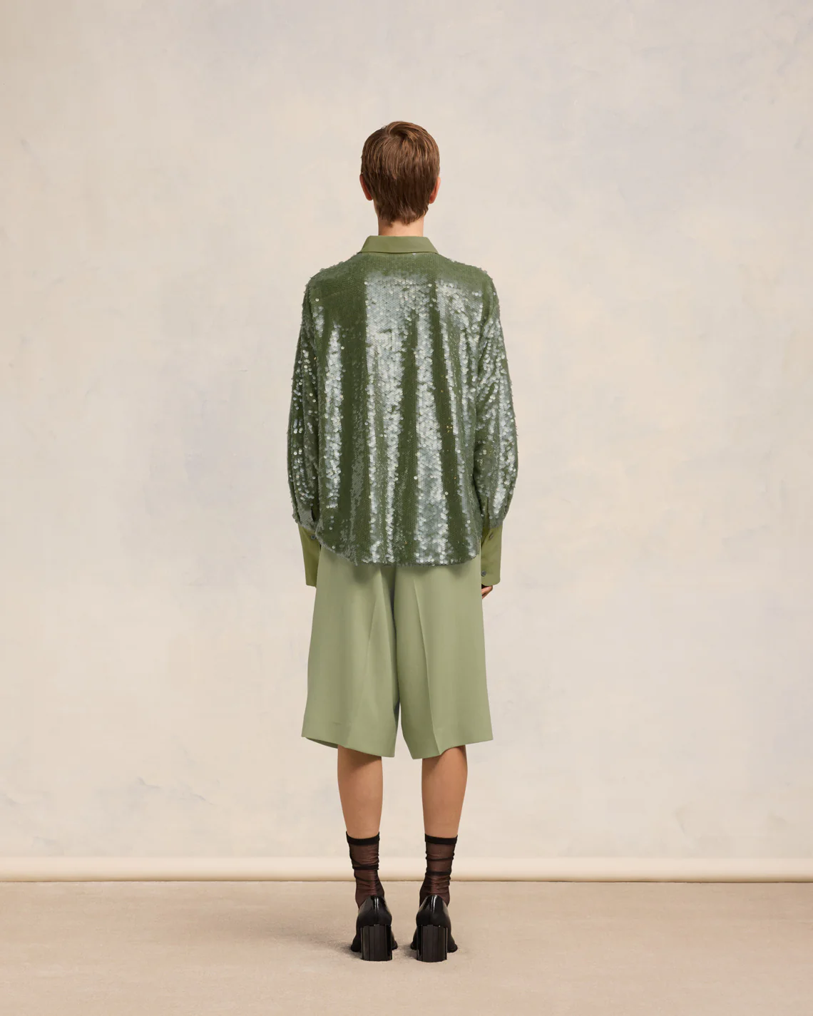 Olive Embroidered Shirt - leoleo123123