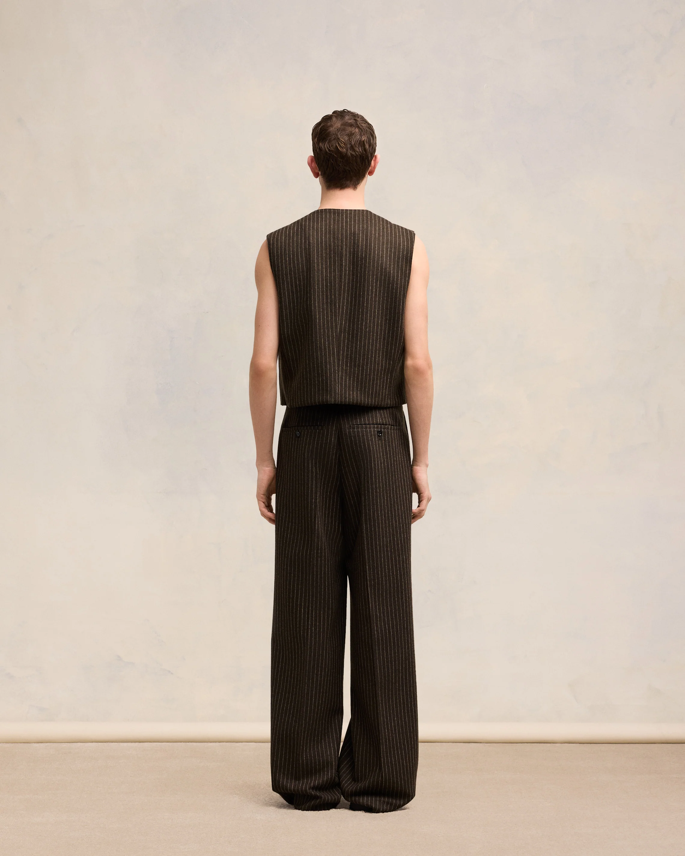 Dark Coffe/Sable Sleeveless Military Jacket - leoleo123123