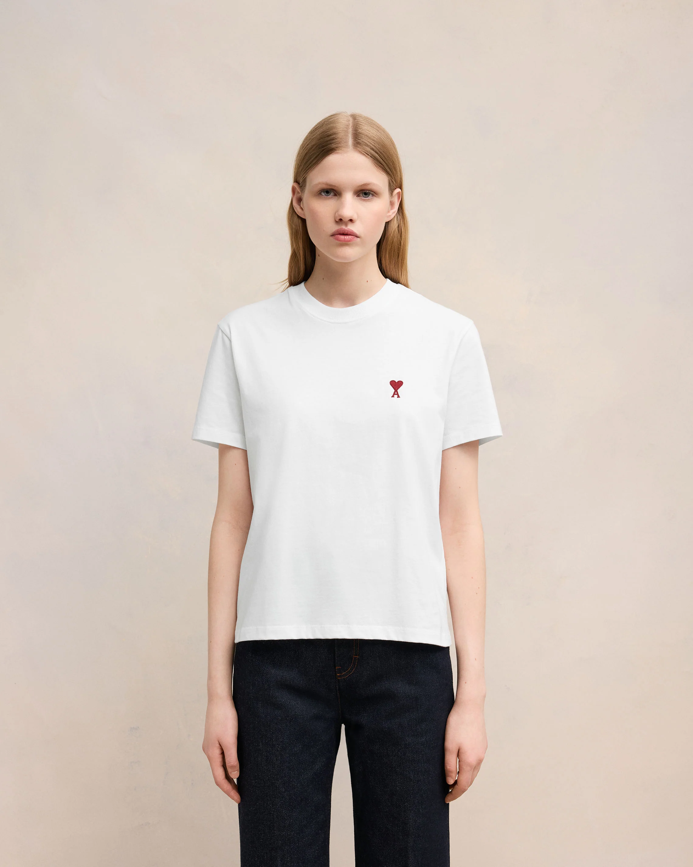 White Red Ami De Coeur T-Shirt - leoleo123123