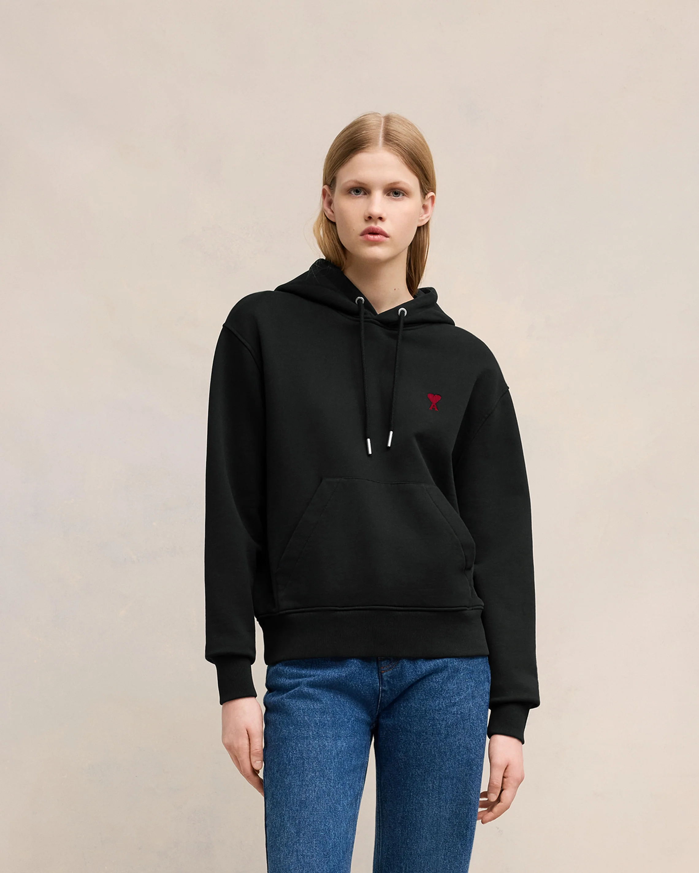 Black Red Ami De Coeur Hoodie - leoleo123123
