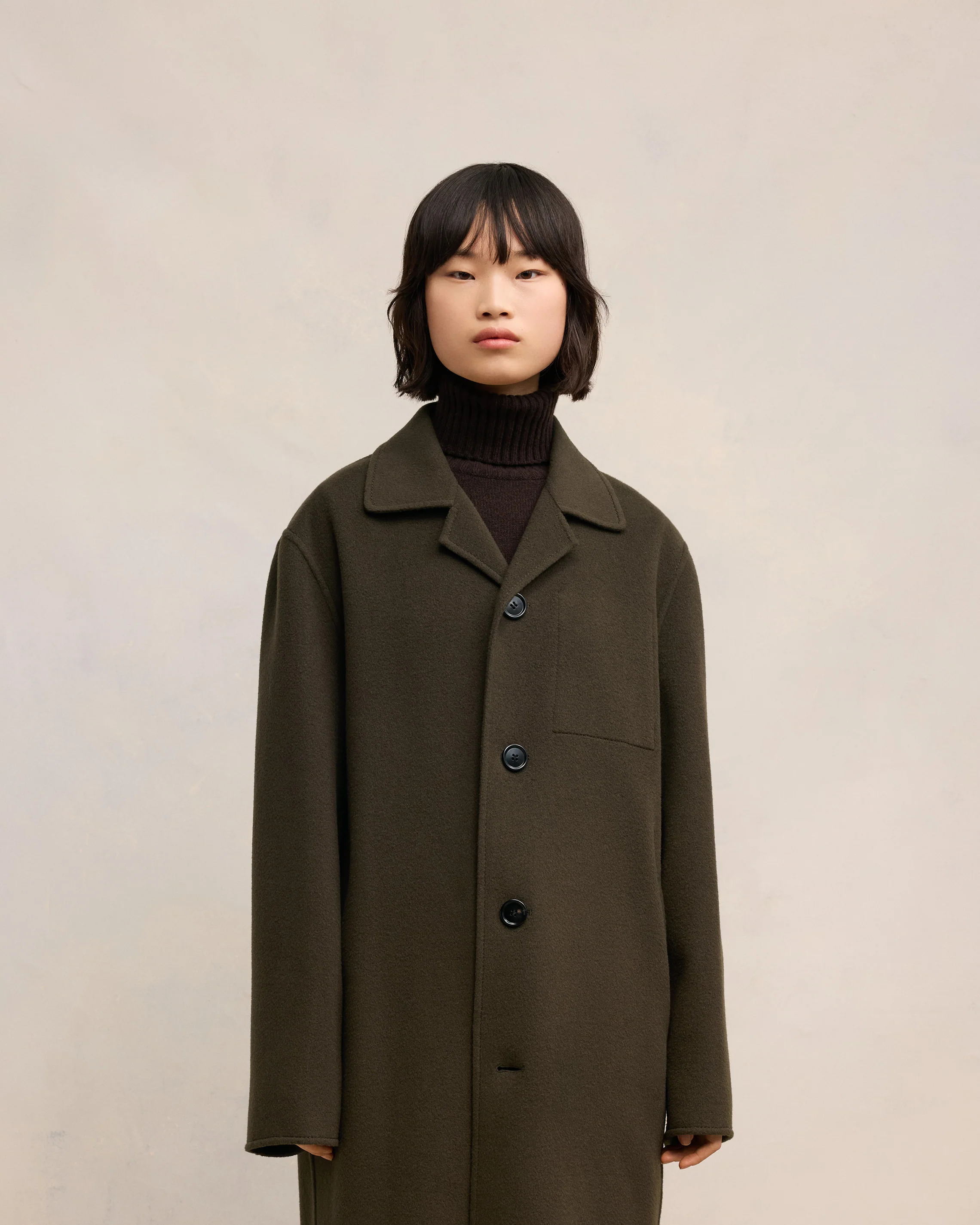 Dark Coffee Belted Car Coat - leoleo123123