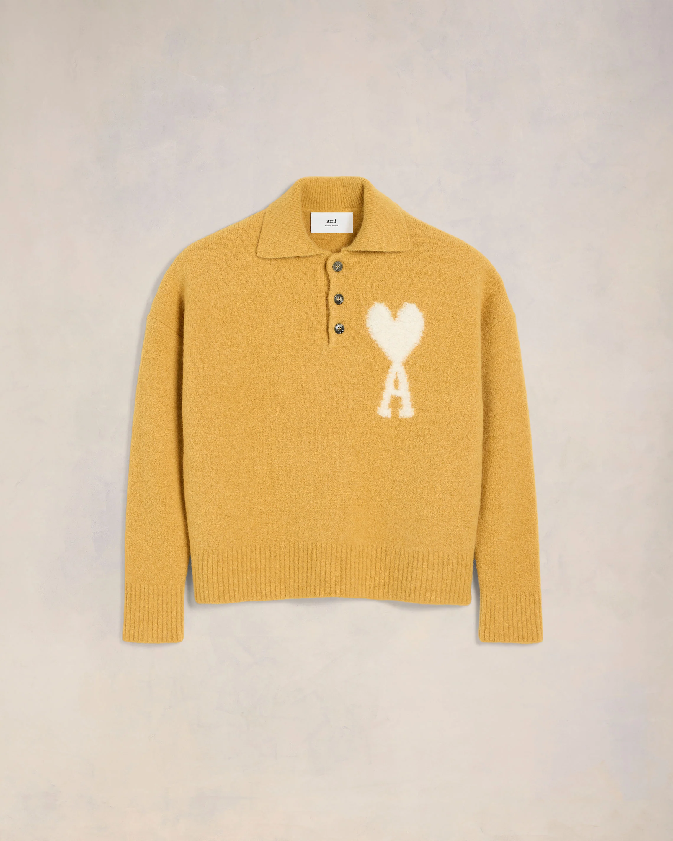 Mustard Off-White Ami De Coeur Polo - leoleo123123