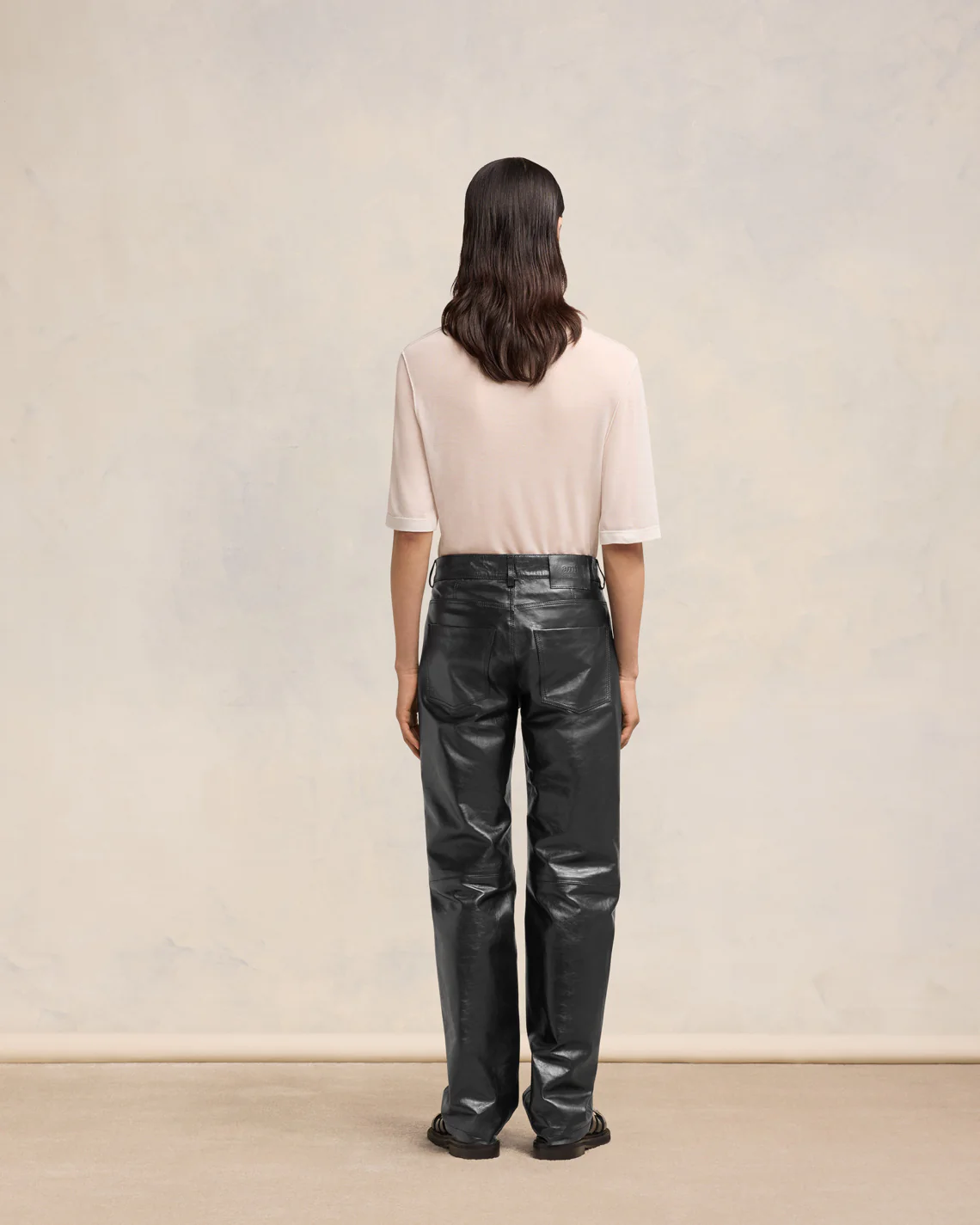 Black Straight Fit Trousers - leoleo123123