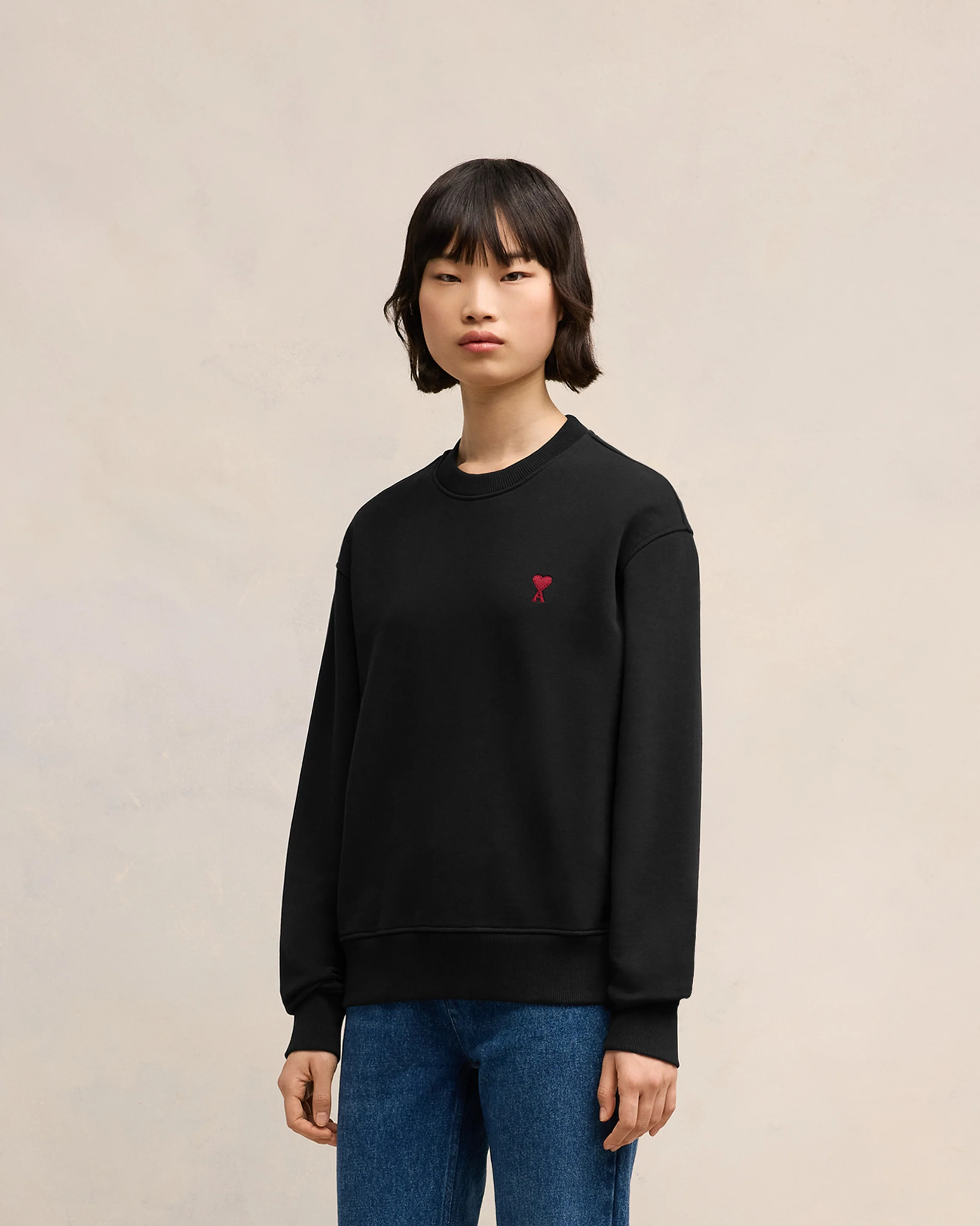 Black Red Ami De Coeur Sweatshirt - leoleo123123