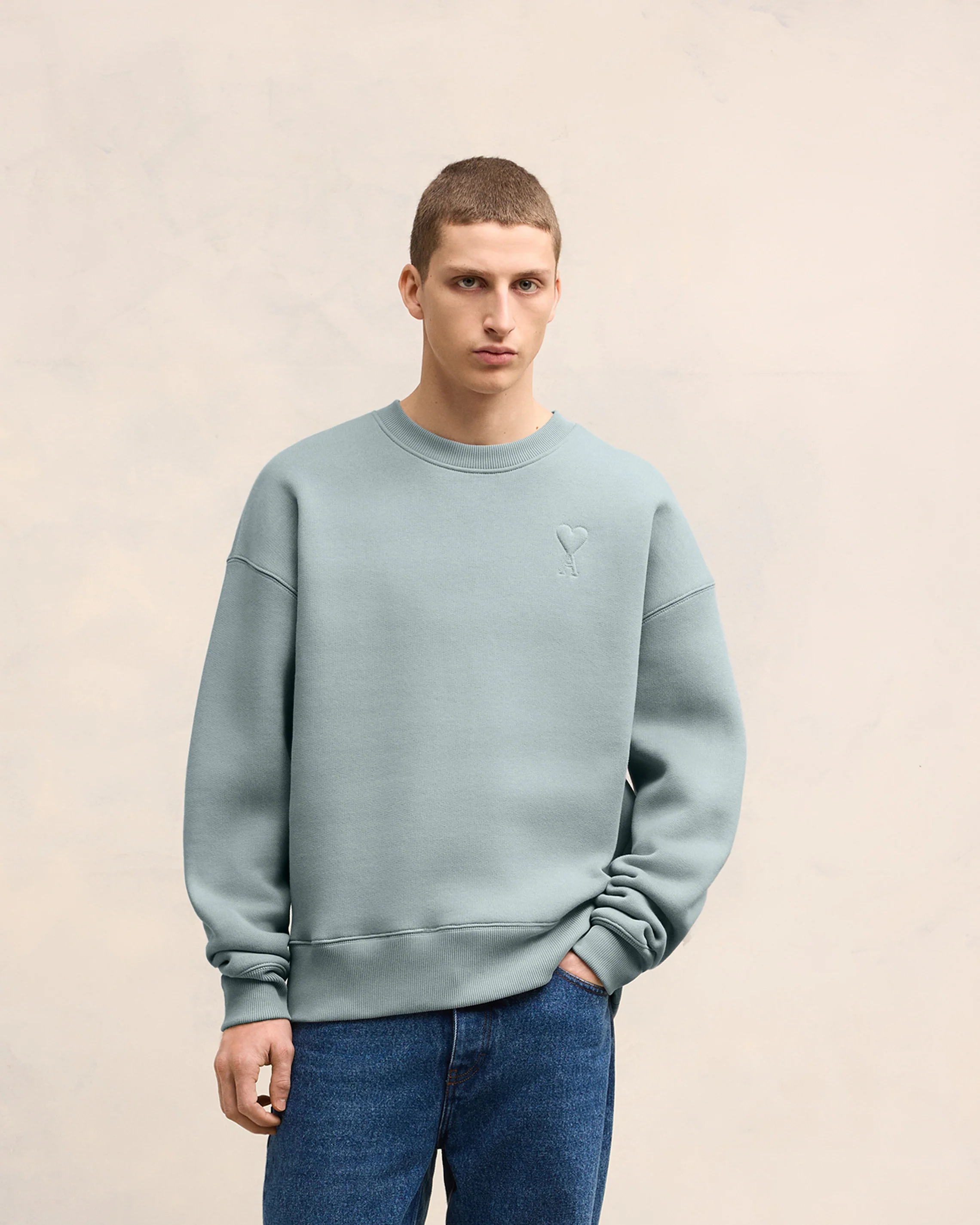 Clay Blue Ami De Coeur Sweatshirt - leoleo123123