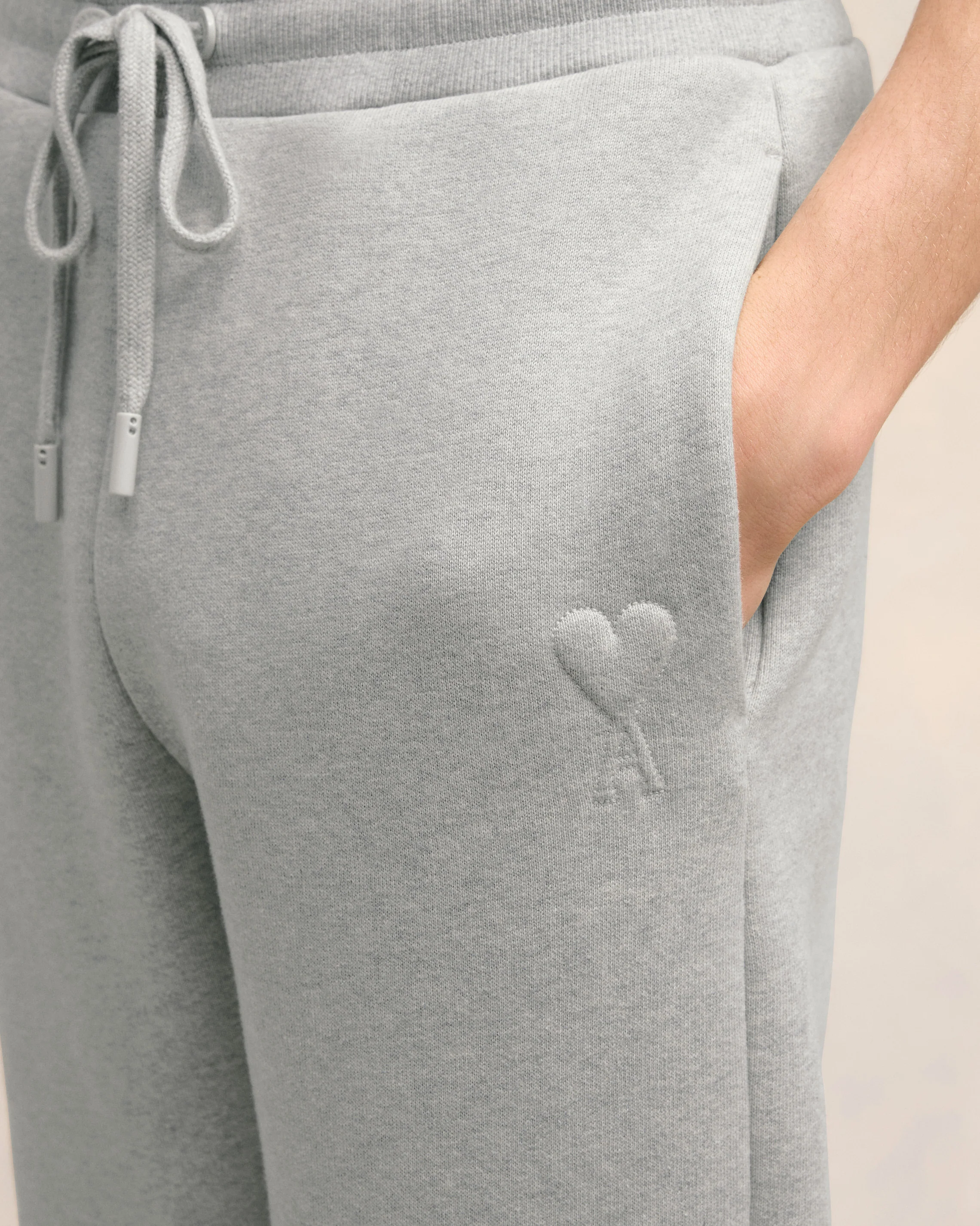 Heather Ash Grey Ami De Coeur Track Pants - leoleo123123