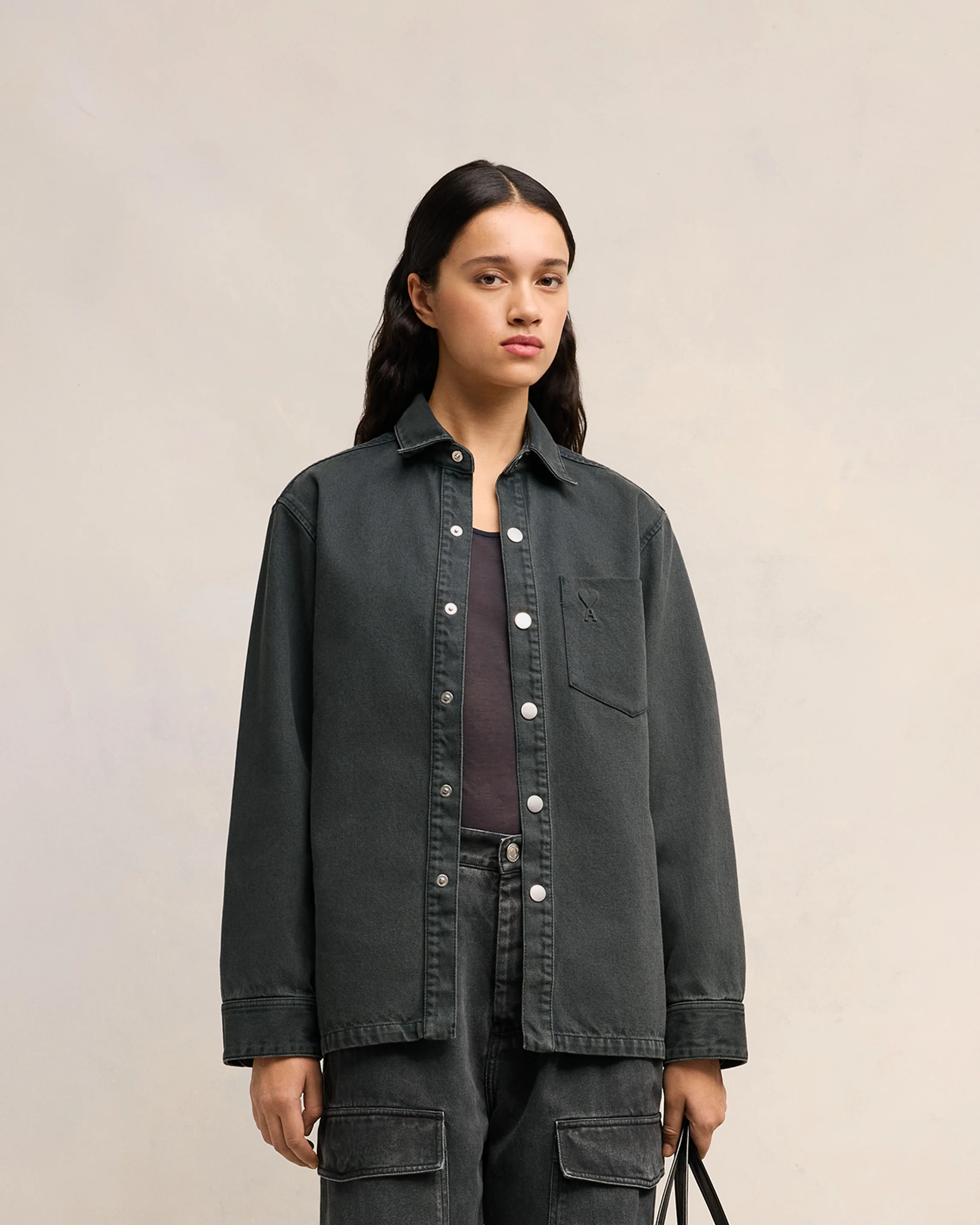 Black Ami De Coeur Overshirt - leoleo123123