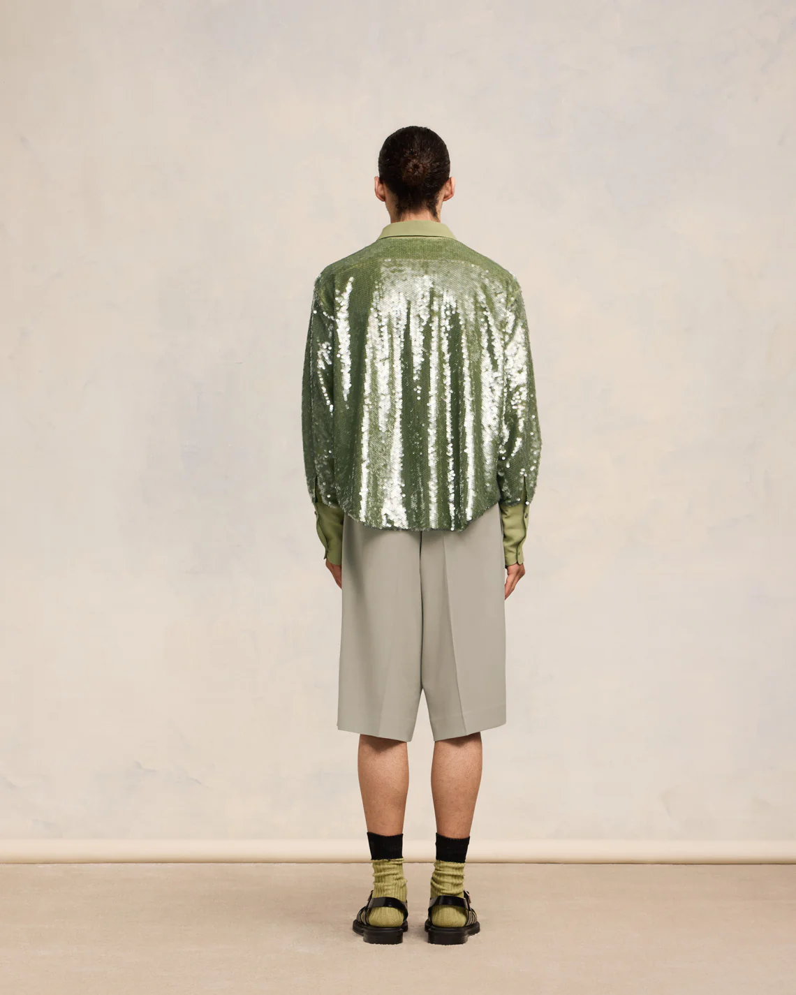 Olive Embroidered Shirt - leoleo123123