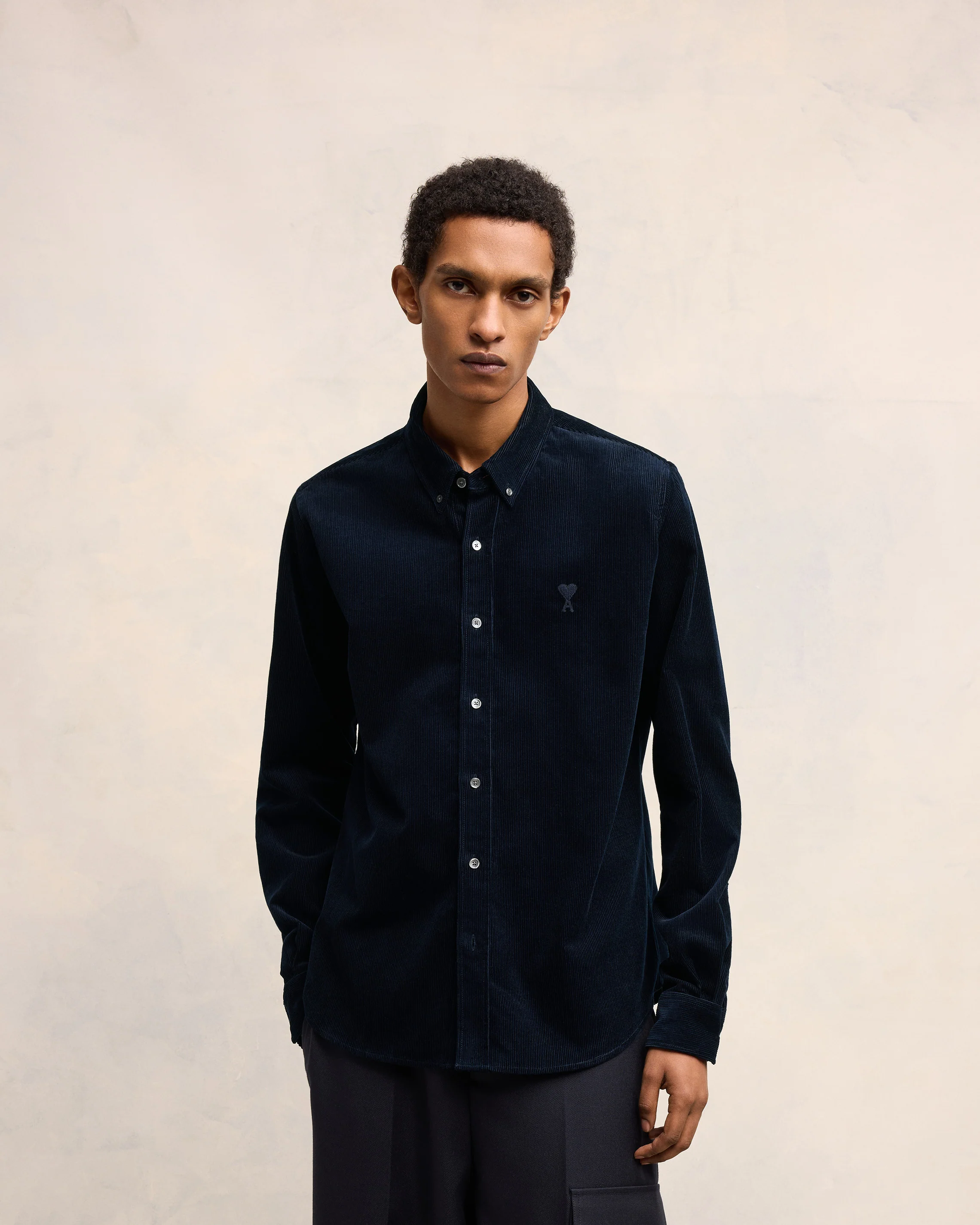 Navy Blue Classic Fit Shirt - leoleo123123