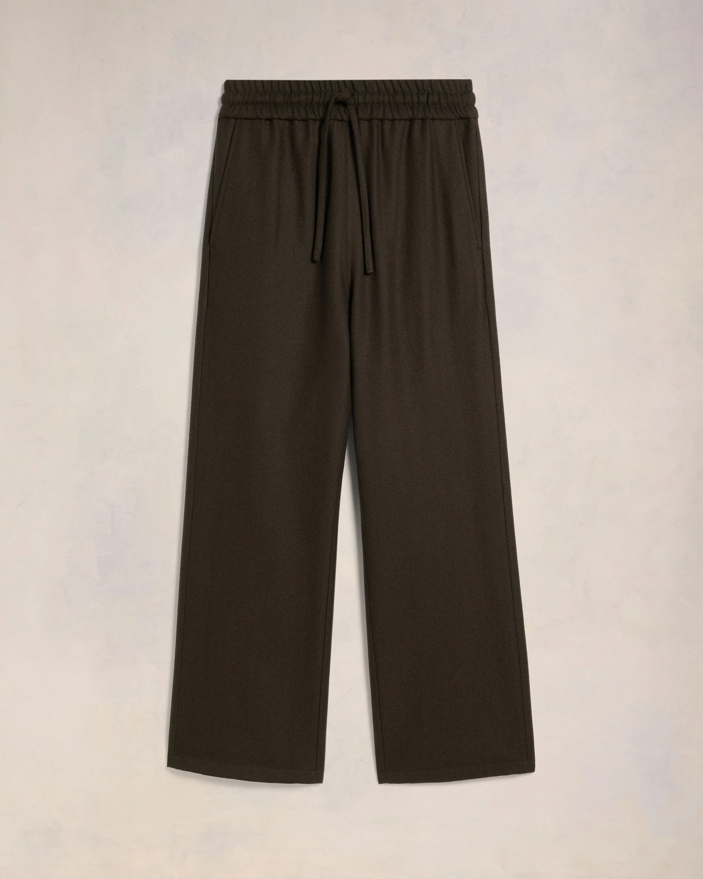 Dark Coffee Wide Elasticated Waist Trousers - leoleo123123