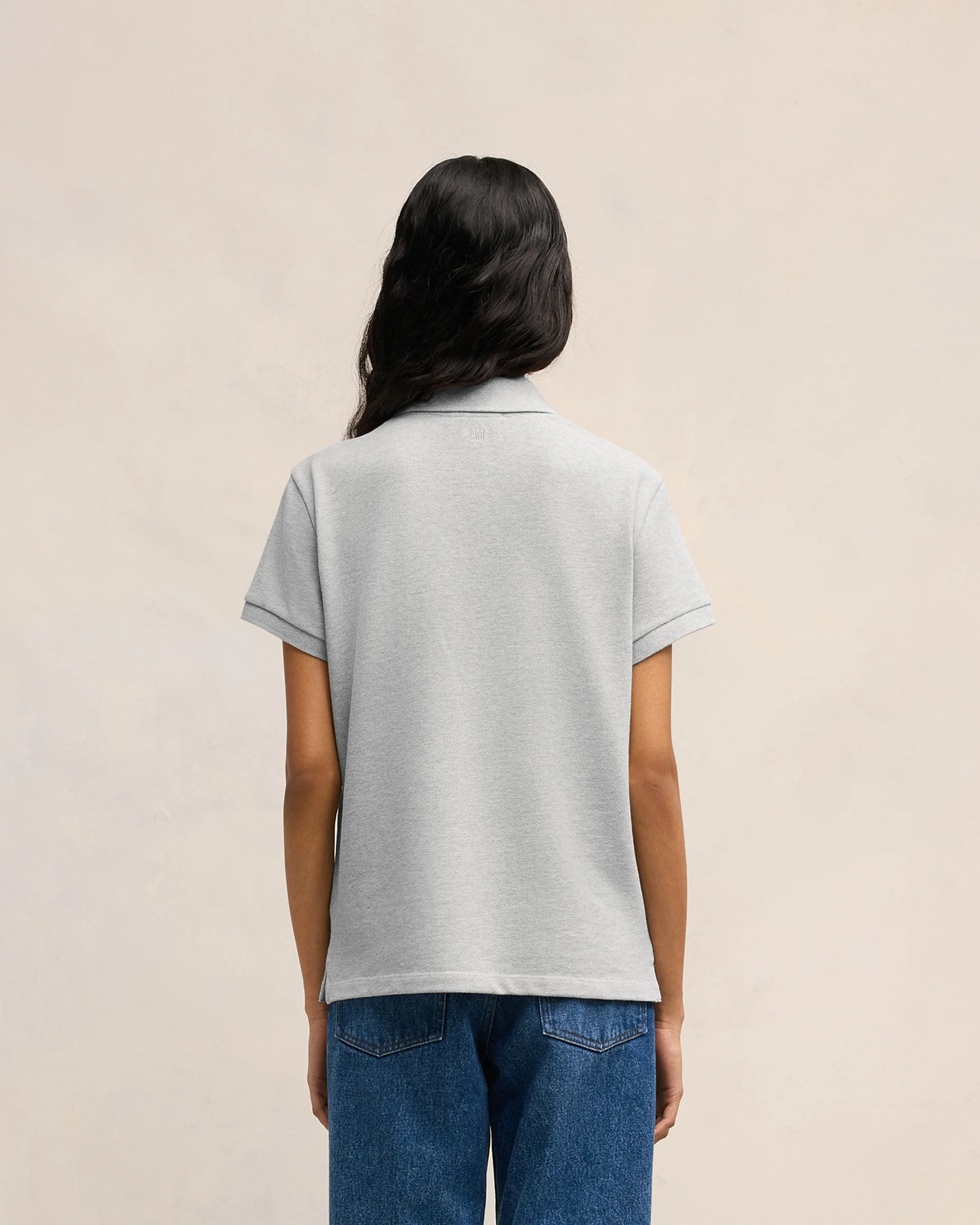 Heather Ash Grey Ami De Coeur Polo Shirt - leoleo123123