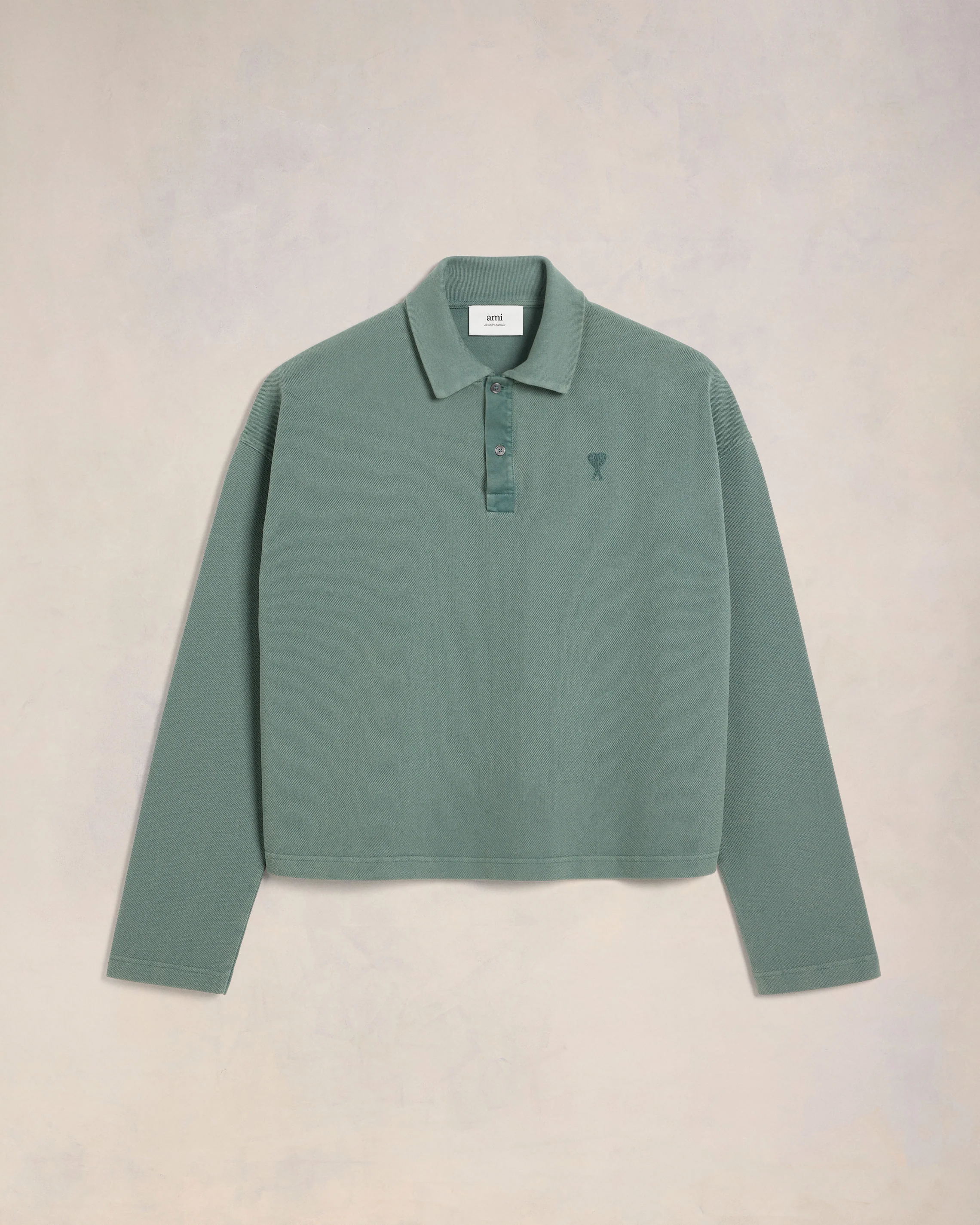 Antique Clay Ami De Coeur Long Sleeves Polo - leoleo123123