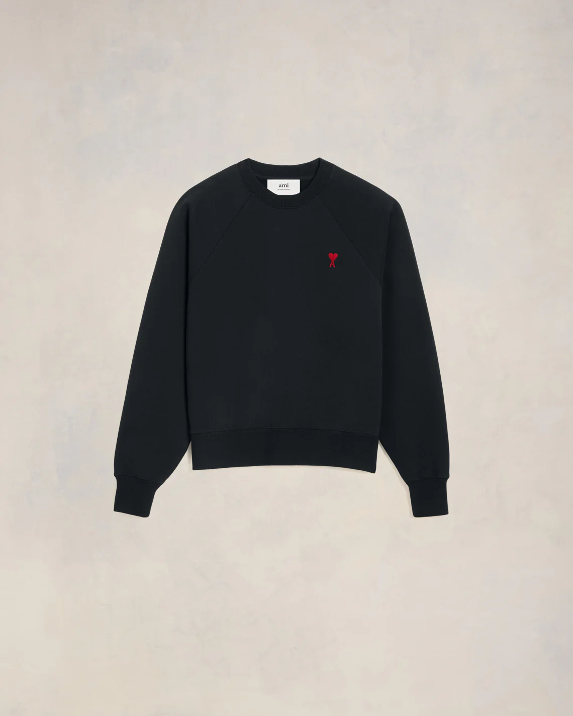 Sweatshirt Ami De Coeur Coupe Boxy Noir - leoleo123123