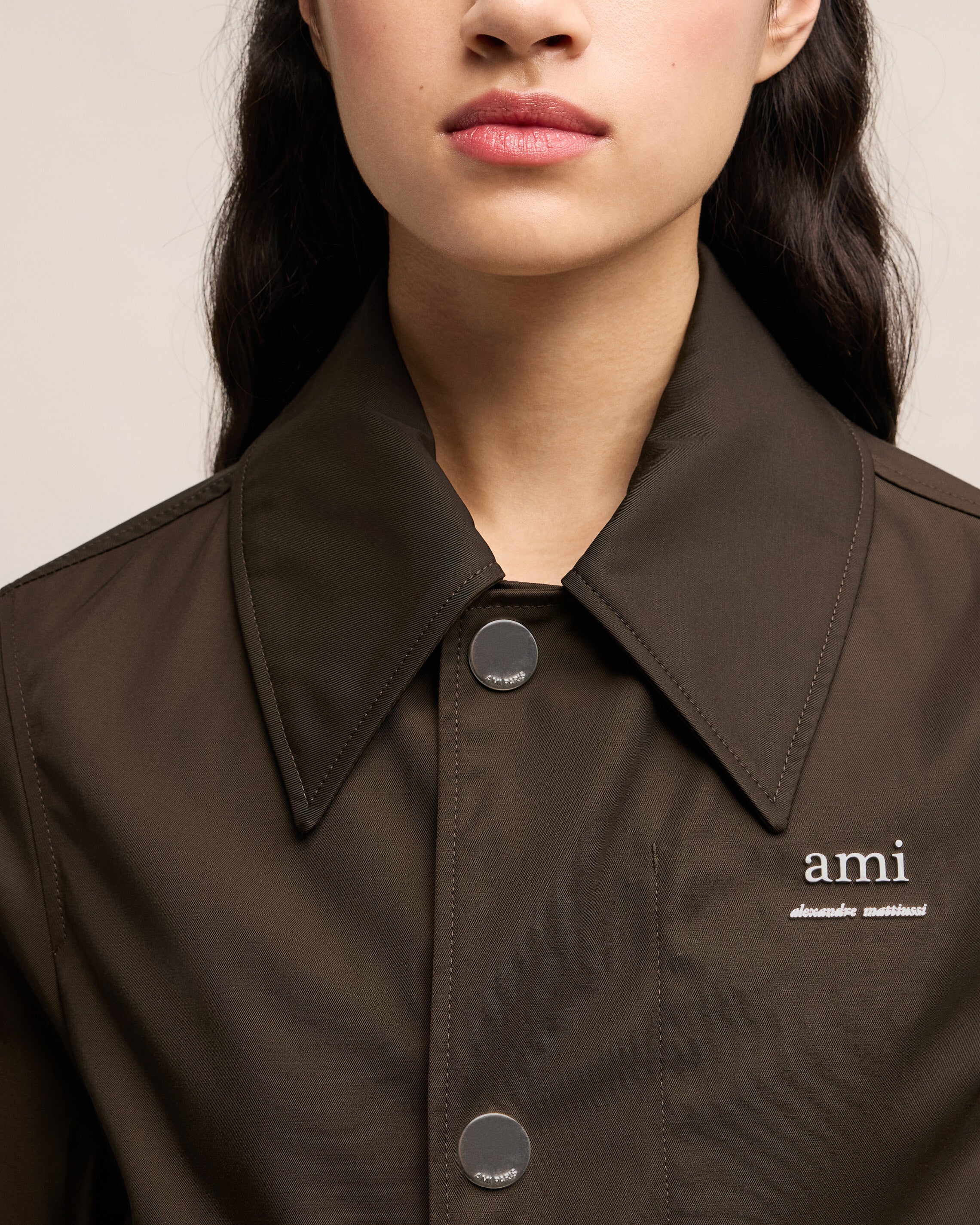 Dark Coffee Ami Alexandre Mattiussi Buttoned Jacket - leoleo123123