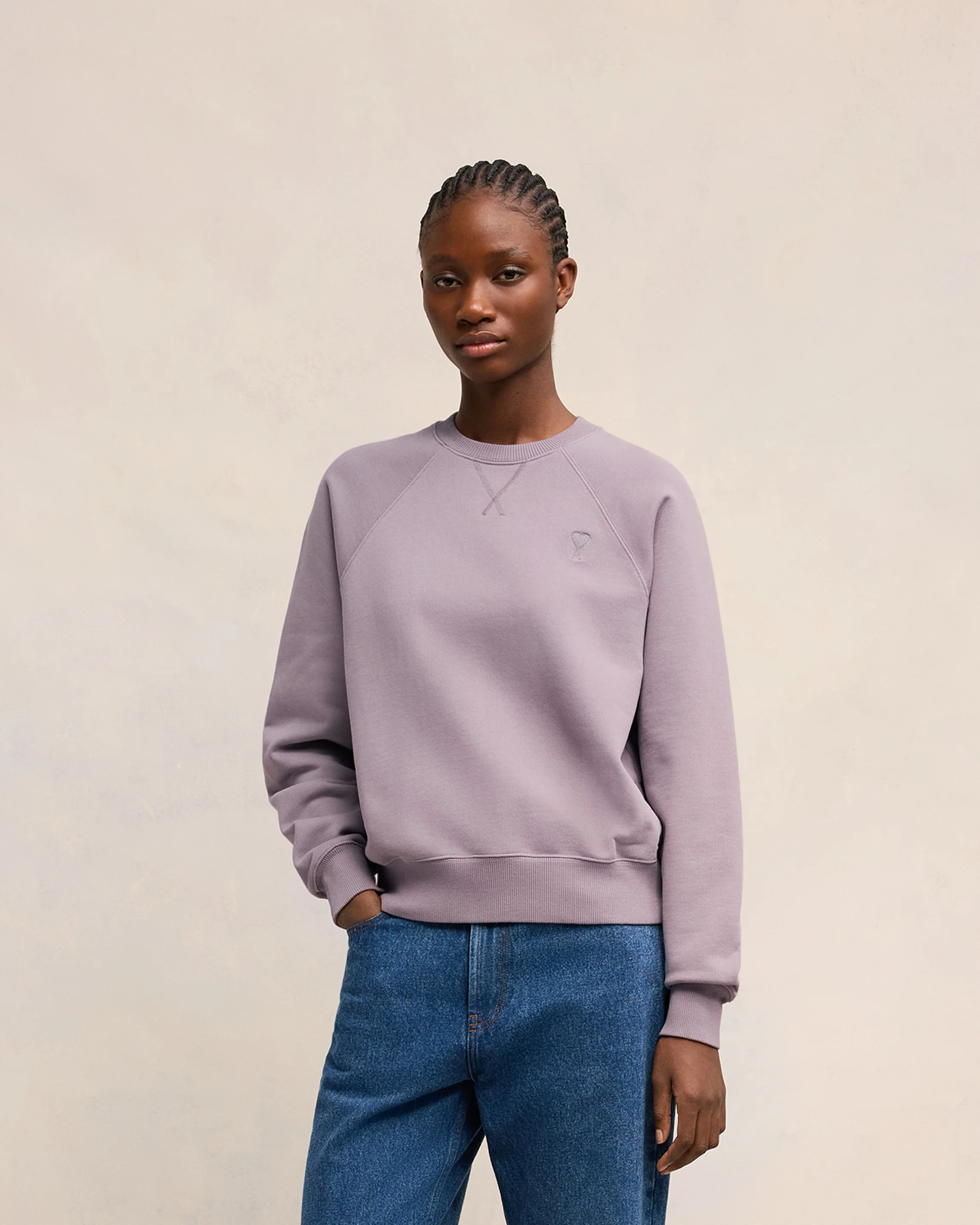 Lilac Ami De Coeur Sweatshirt - leoleo123123