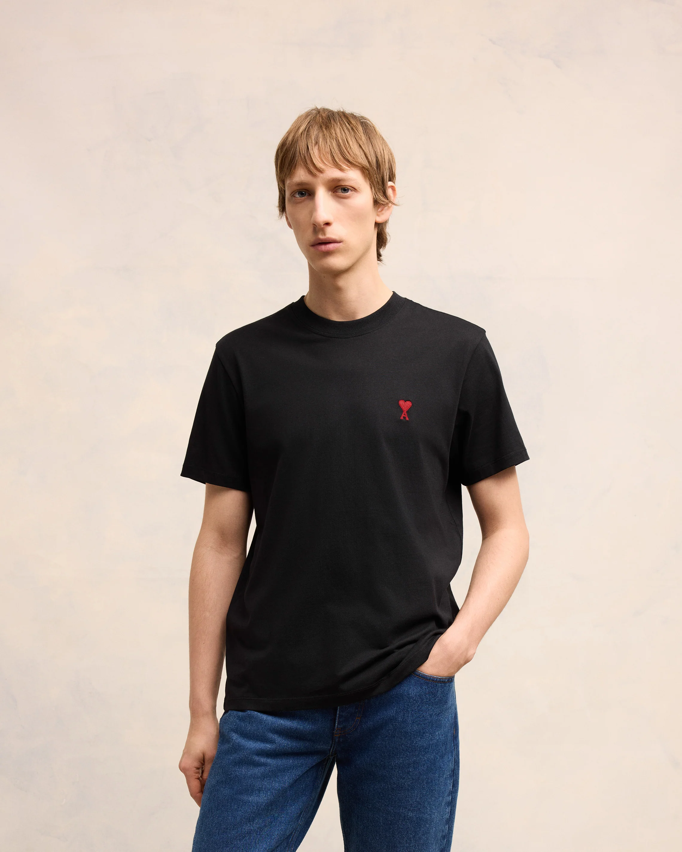 Black Red Ami De Coeur T-Shirt - leoleo123123